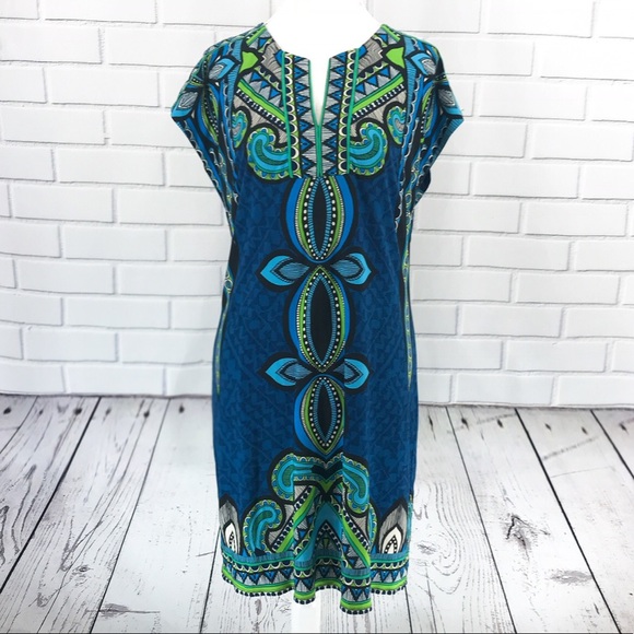 Laundry By Shelli Segal Dresses & Skirts - Laundry By Shelli Segal Blue Shift Dress Sz M